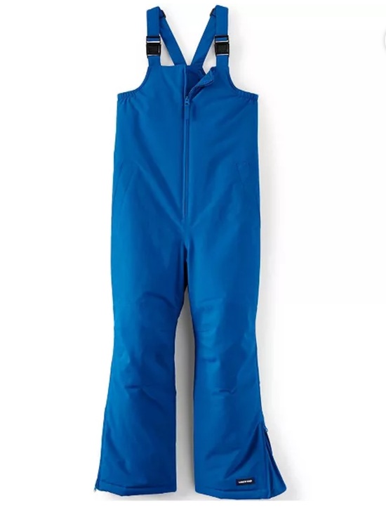 Lands' End Other - Lands' End Cobalt Blue Kids Squall Waterproof Insulated Iron Knee Snow Bibs